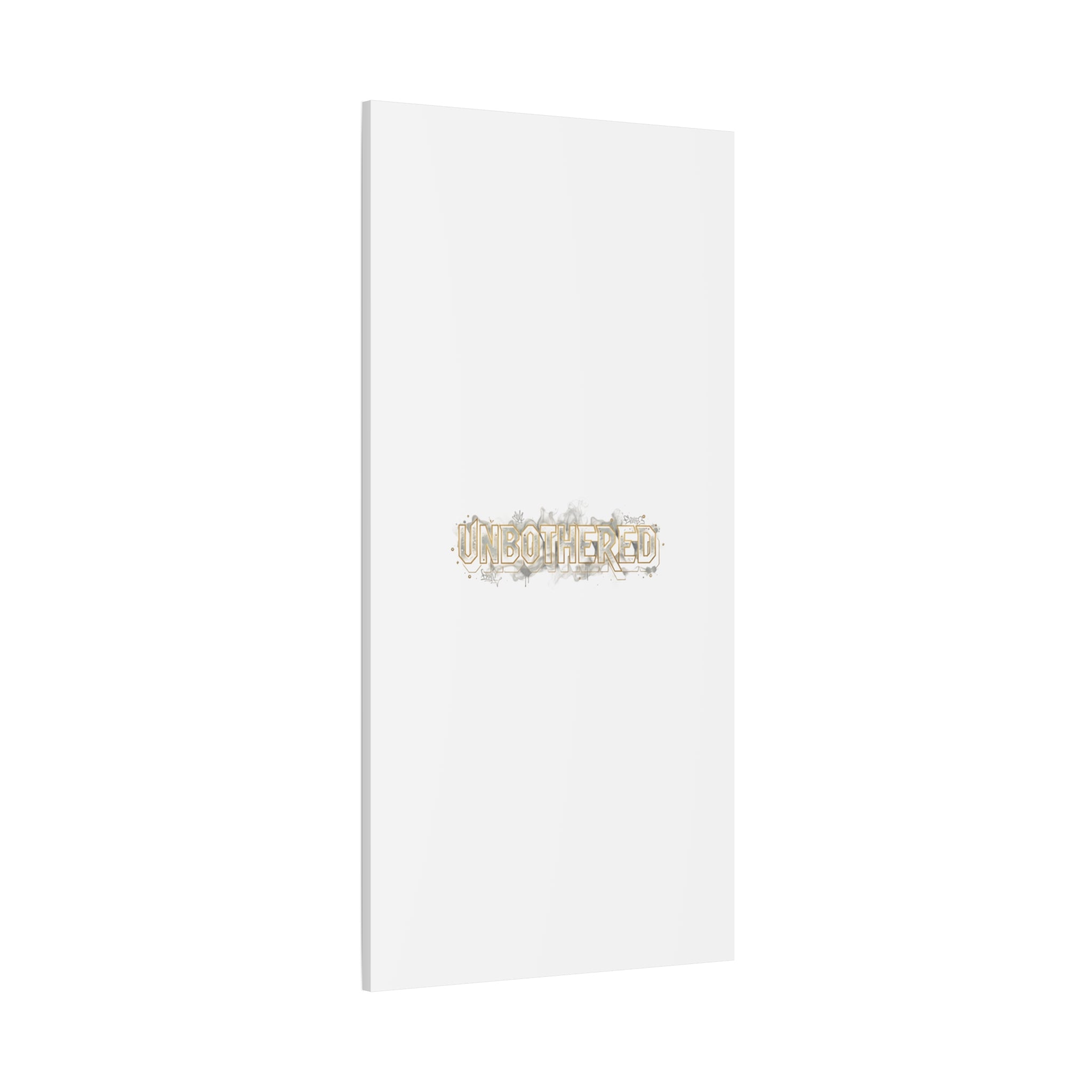 Unbothered Typography Canvas | Cost of Living Humor, BrokeLife Poster