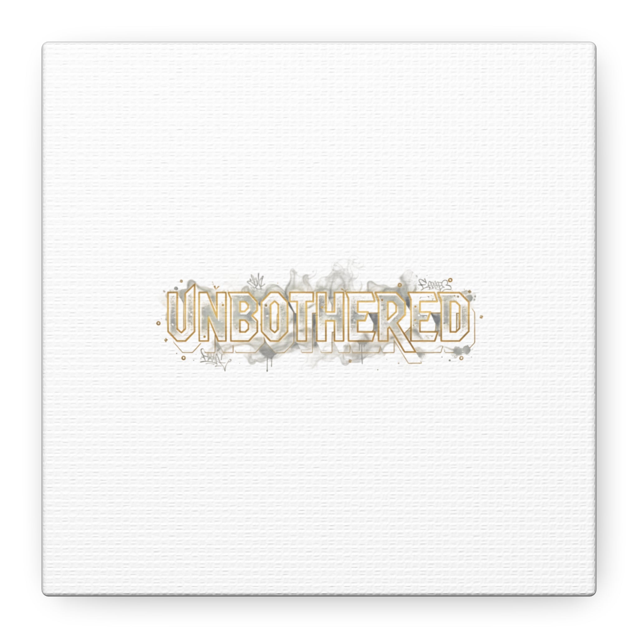 Unbothered Typography Canvas | Cost of Living Humor, BrokeLife Poster