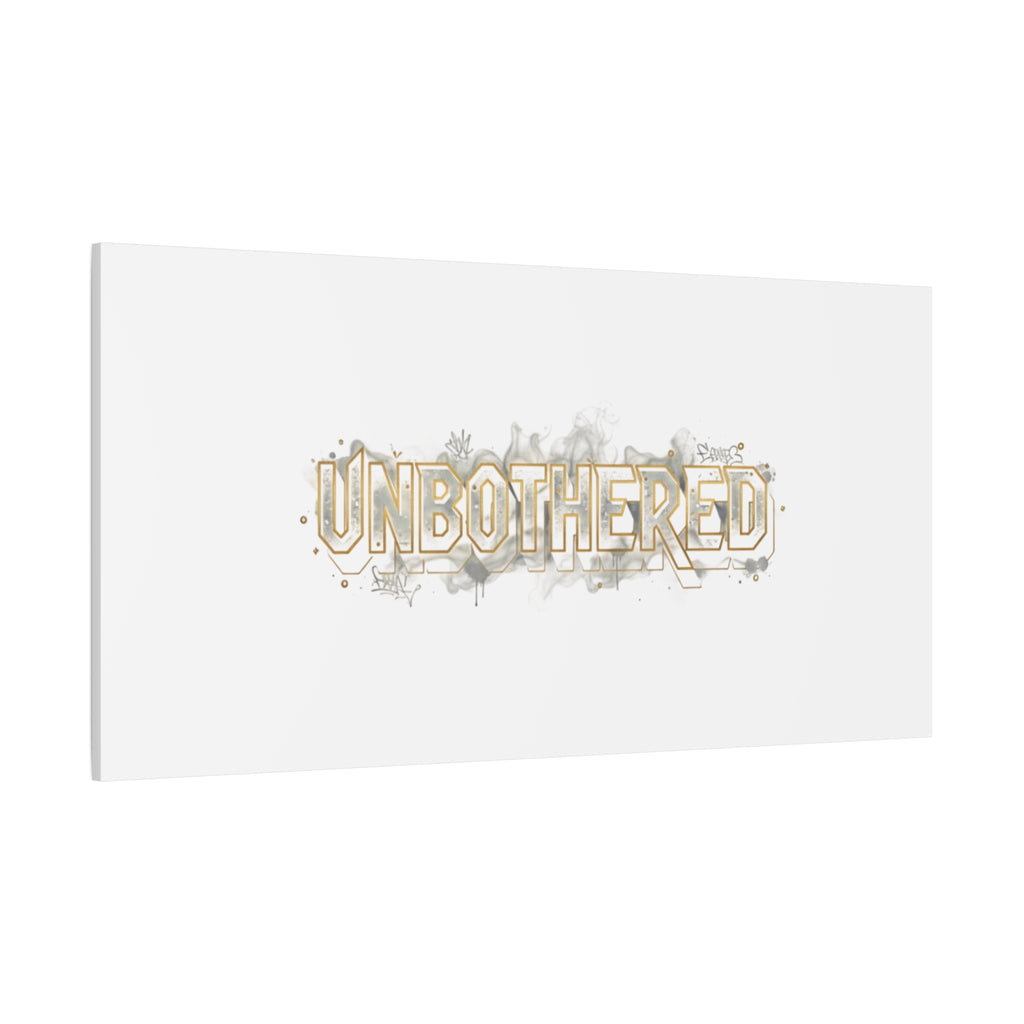 Unbothered Typography Canvas | Cost of Living Humor, BrokeLife Poster