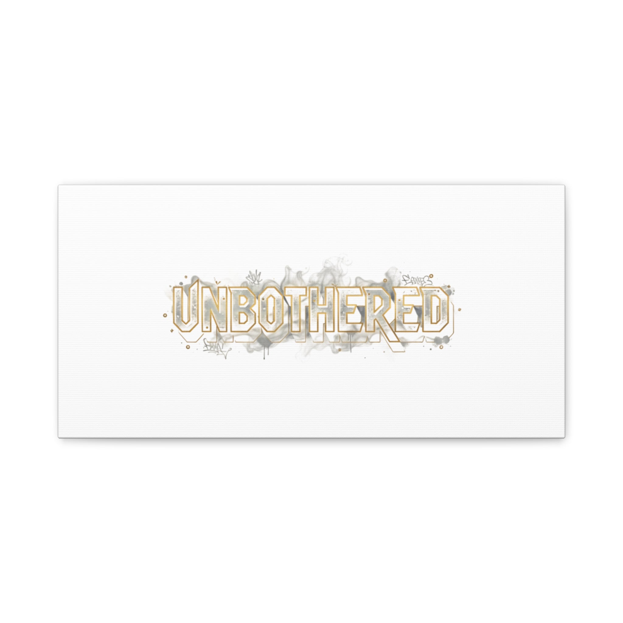 Unbothered Typography Canvas | Cost of Living Humor, BrokeLife Poster